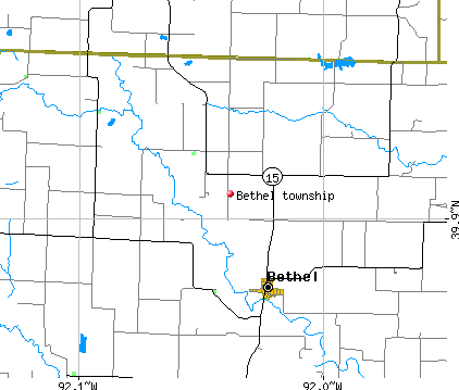 Bethel township, MO map
