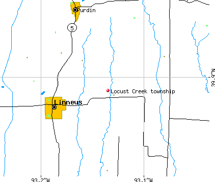 Locust Creek township, MO map