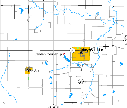 Camden township, MO map