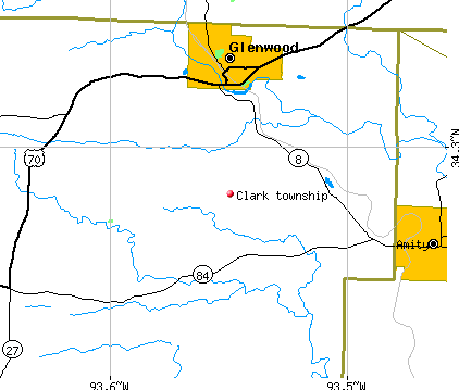 Clark township, AR map