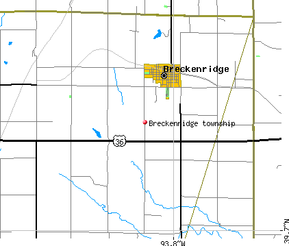 Breckenridge township, MO map