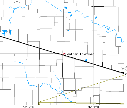 Lentner township, MO map