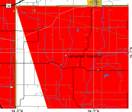 Lafayette township, MO map