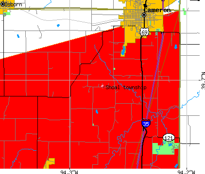 Shoal township, MO map