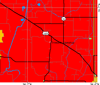 Tremont township, MO map