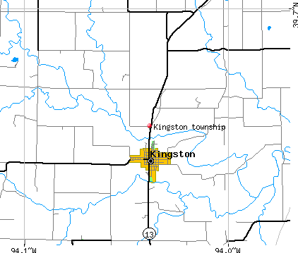 Kingston township, MO map