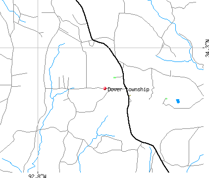Dover township, AR map