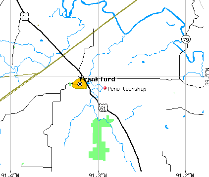 Peno township, MO map