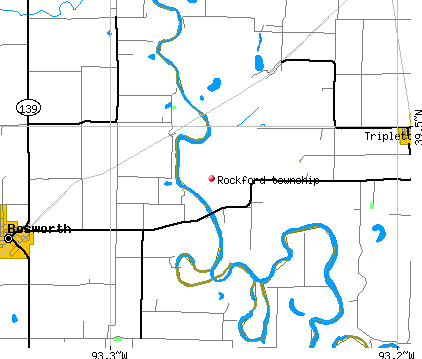 Rockford township, MO map