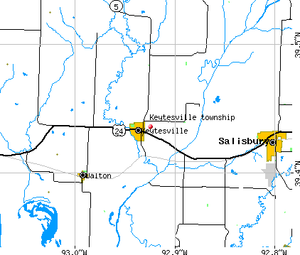 Keytesville township, MO map