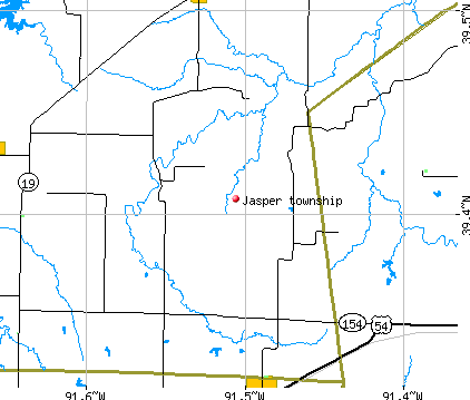 Jasper township, MO map