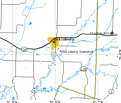 Salisbury township, MO map