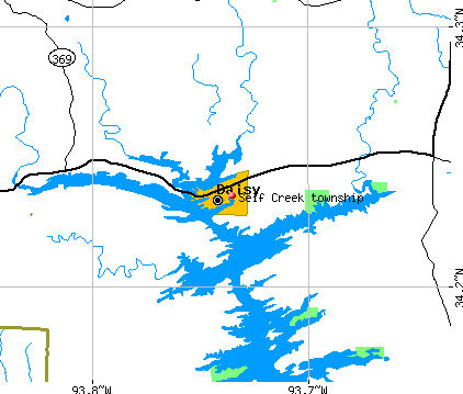 Self Creek township, AR map