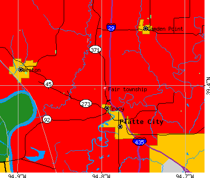 Fair township, MO map