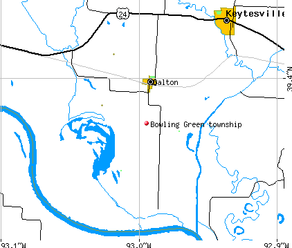 Bowling Green township, MO map