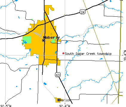South Sugar Creek township, MO map