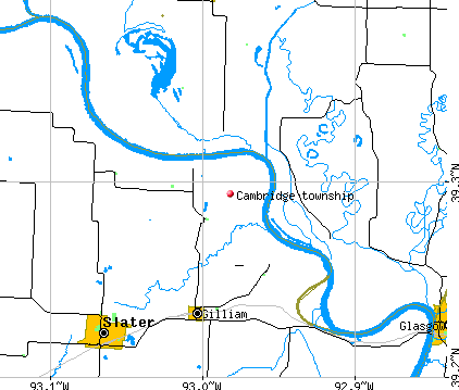 Cambridge township, MO map