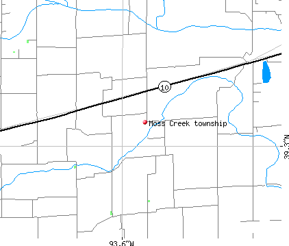 Moss Creek township, MO map