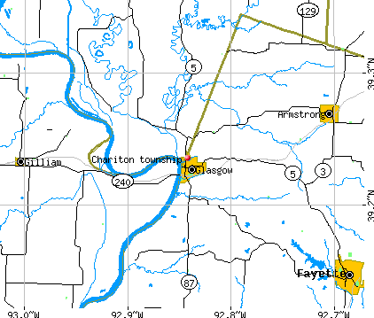 Chariton township, MO map