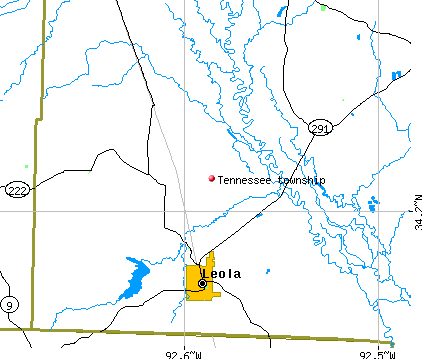 Tennessee township, AR map