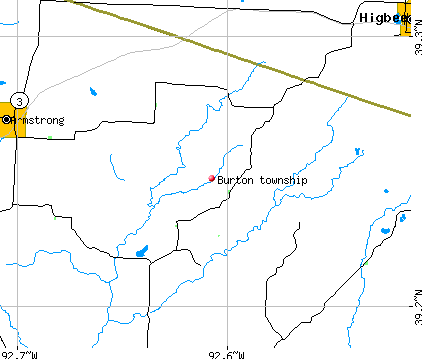 Burton township, MO map