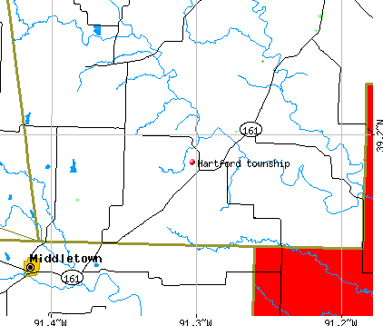 Hartford township, MO map