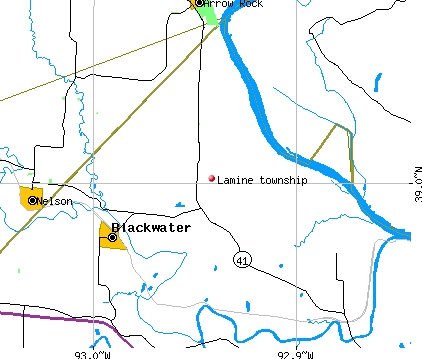 Lamine township, MO map