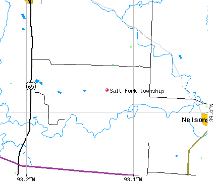 Salt Fork township, MO map