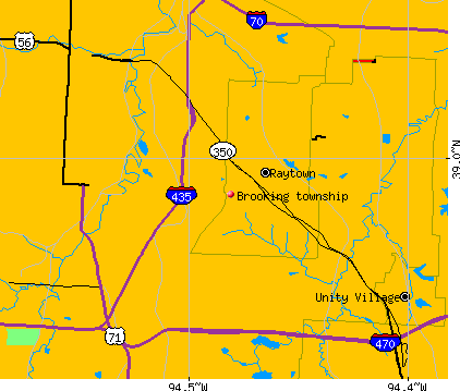 Brooking township, MO map