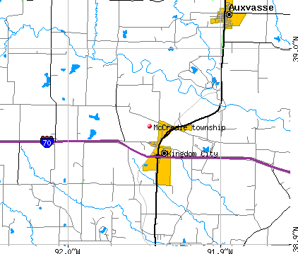 McCredie township, MO map