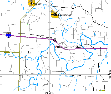Blackwater township, MO map