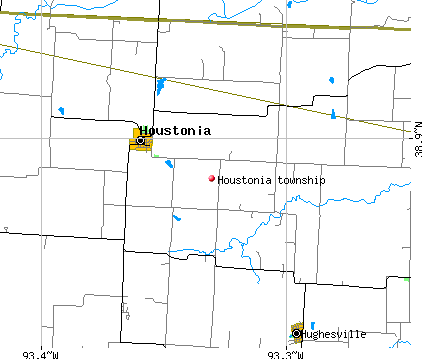 Houstonia township, MO map
