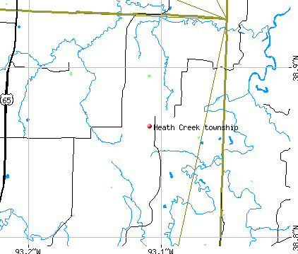 Heath Creek township, MO map