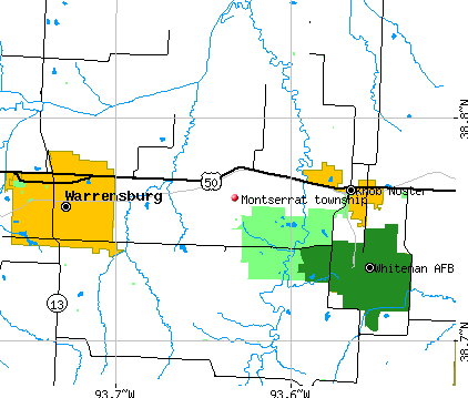 Montserrat township, MO map