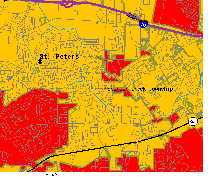 Spencer Creek township, MO map