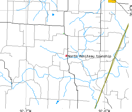 North Moniteau township, MO map