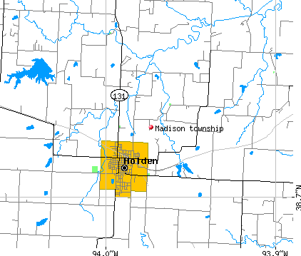 Madison township, MO map