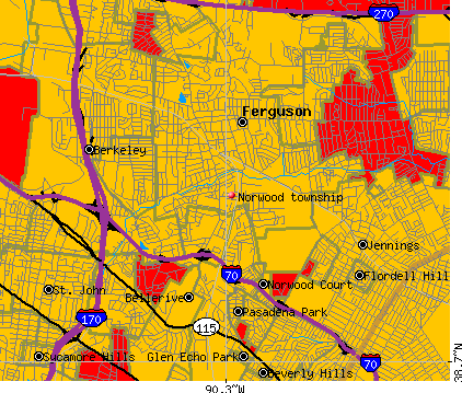 Norwood township, MO map