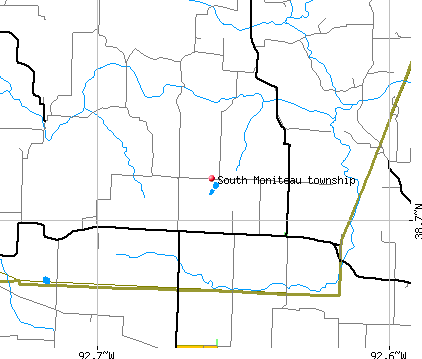 South Moniteau township, MO map