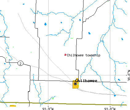 Chilhowee township, MO map