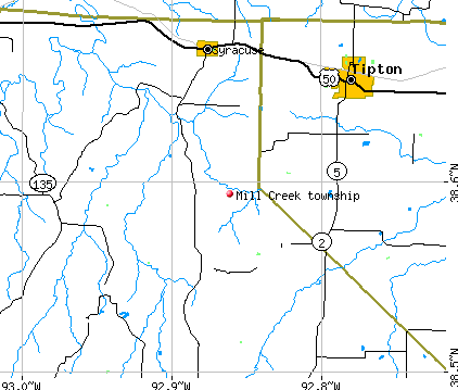 Mill Creek township, MO map