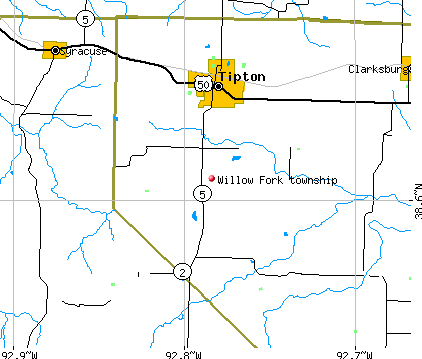 Willow Fork township, MO map