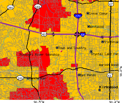 Missouri River township, MO map