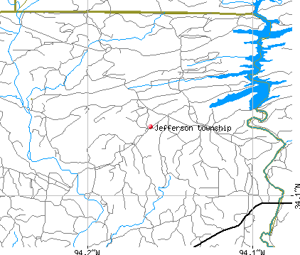 Jefferson township, AR map