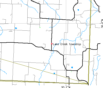 Lake Creek township, MO map