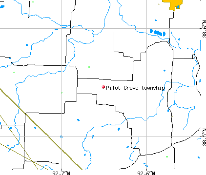 Pilot Grove township, MO map