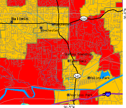Queeny township, MO map