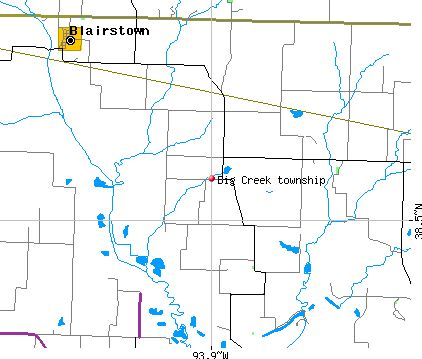 Big Creek township, MO map