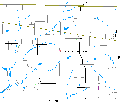 Shawnee township, MO map