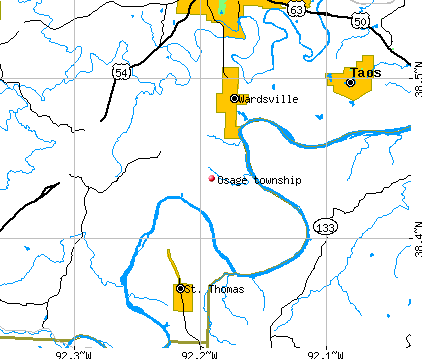 Osage township, MO map